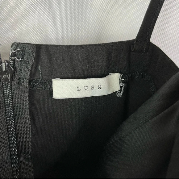 Lush Black Balhi Lace Bodycon Mini Dress XS - Picture 6 of 6